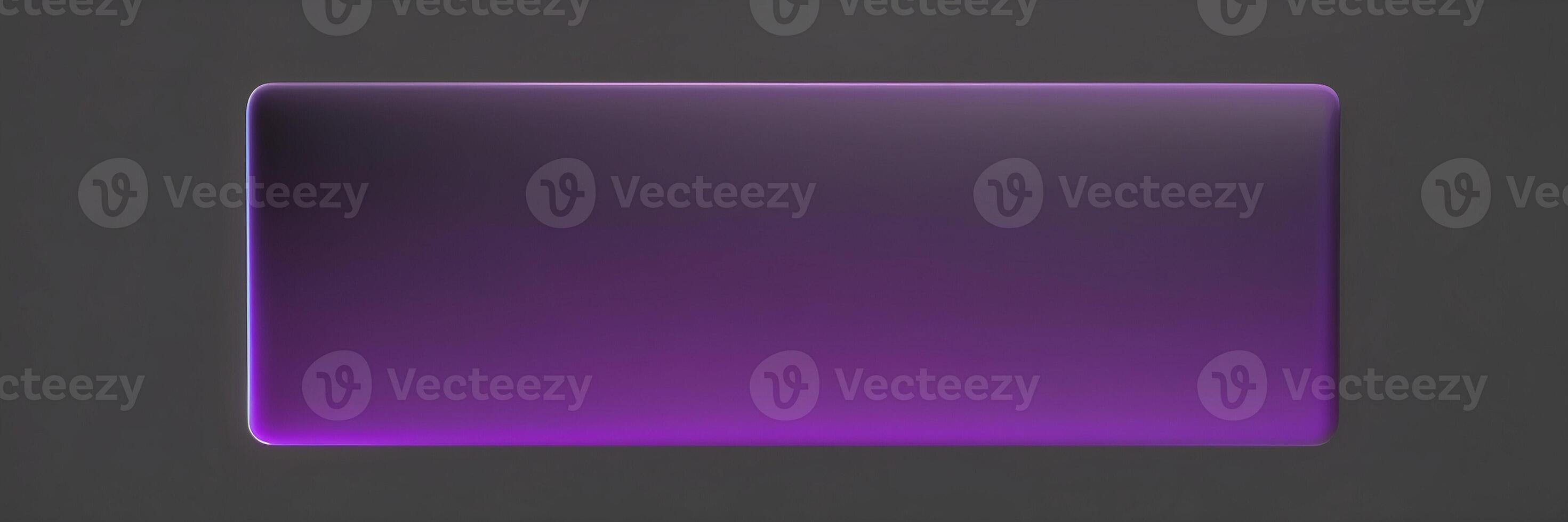 A purple square with a black background photo