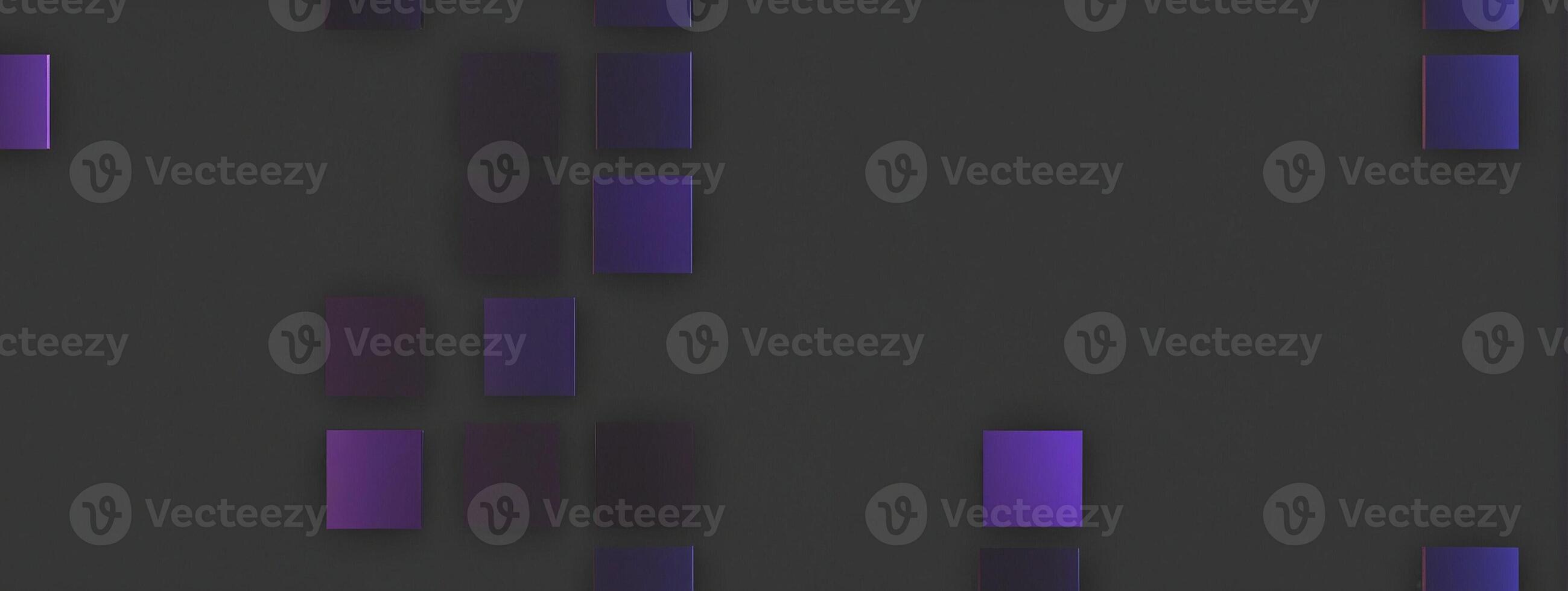 A black background with purple and blue squares photo