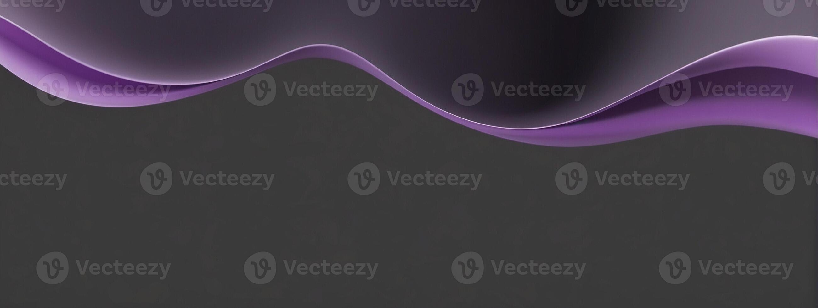 A purple wave background with a black background photo
