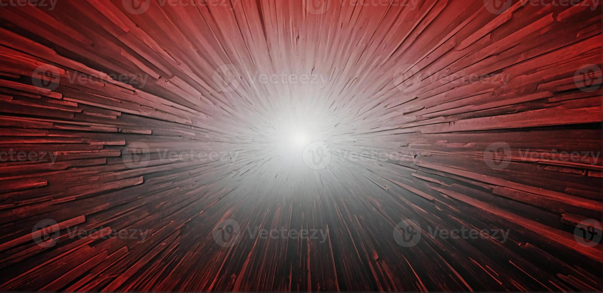 A red and black background with a light coming out of it photo