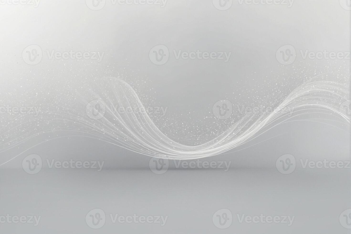 Abstract white background with white lines and dots photo