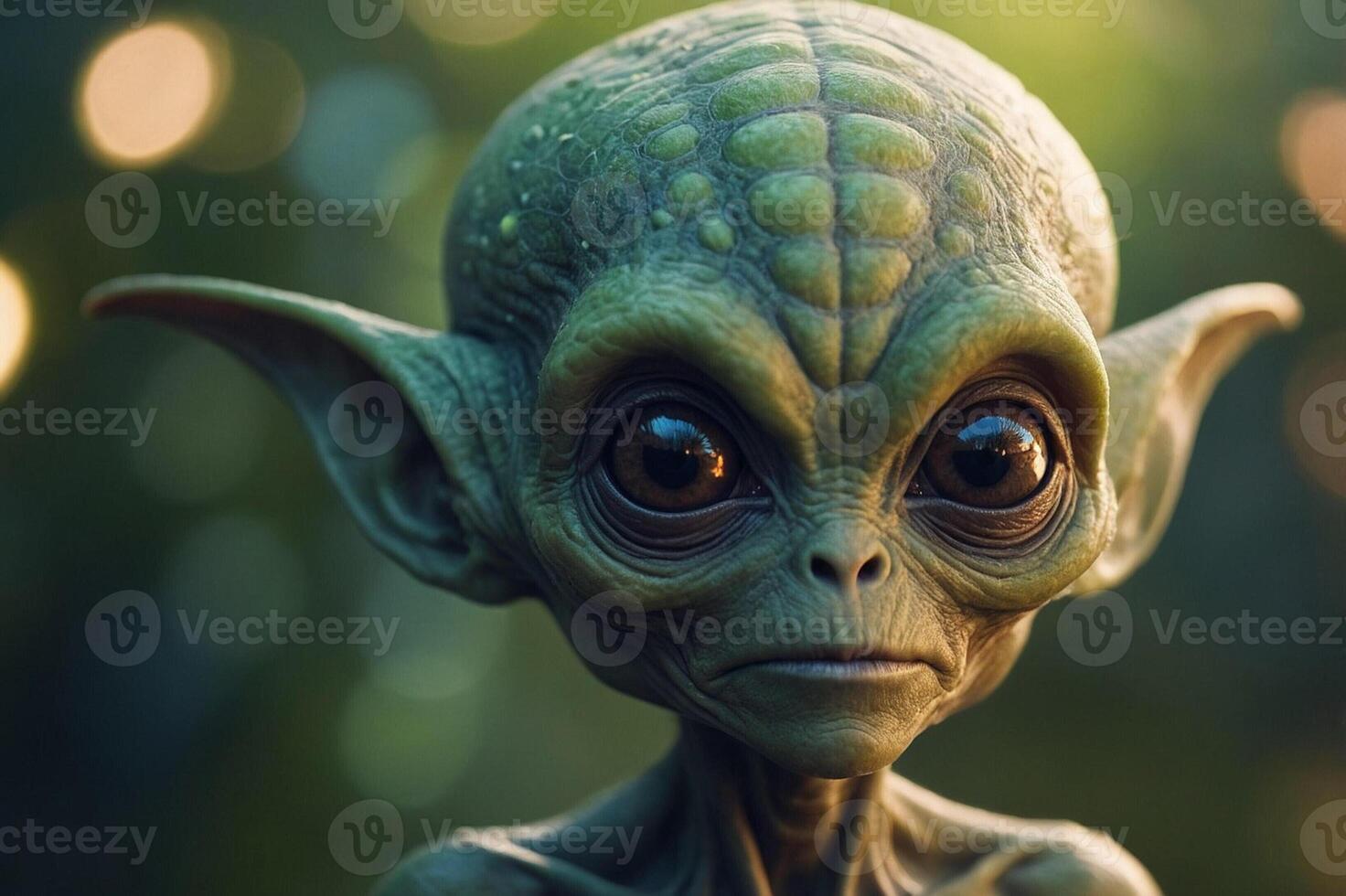 Close-Up of Alien Staring at Camera photo