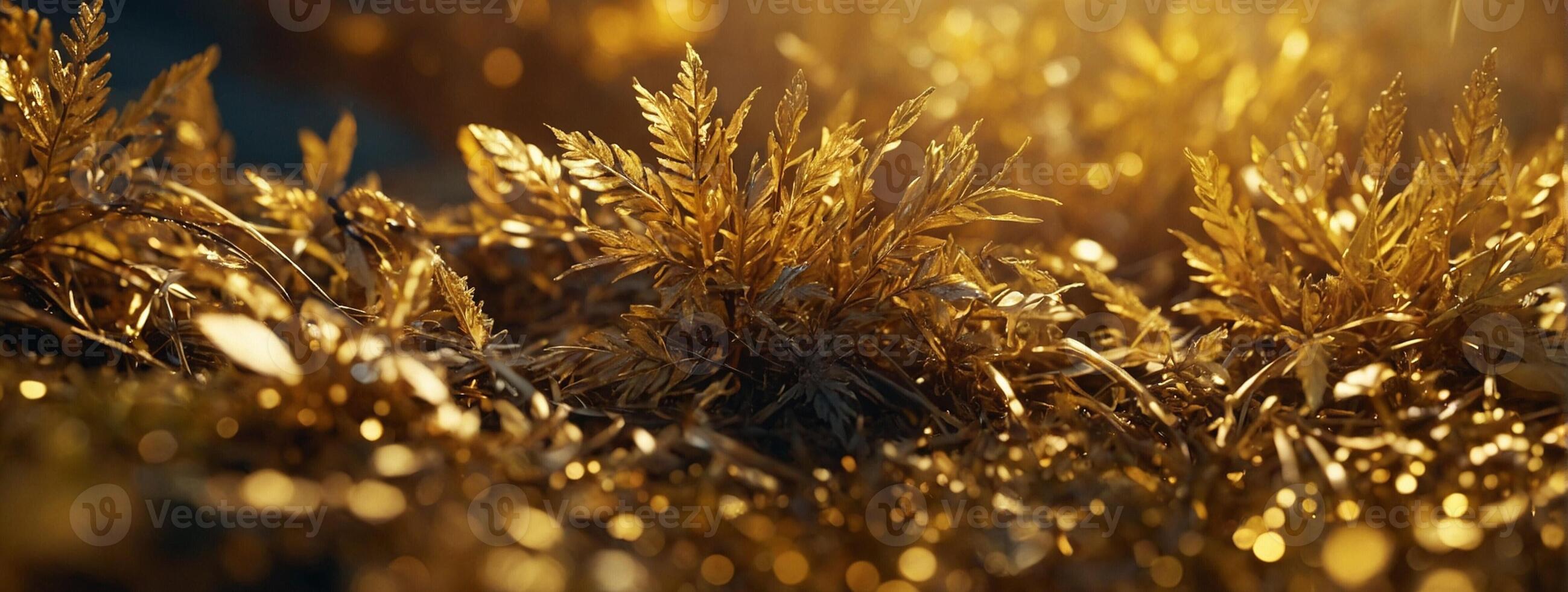 Golden grass in the sun photo