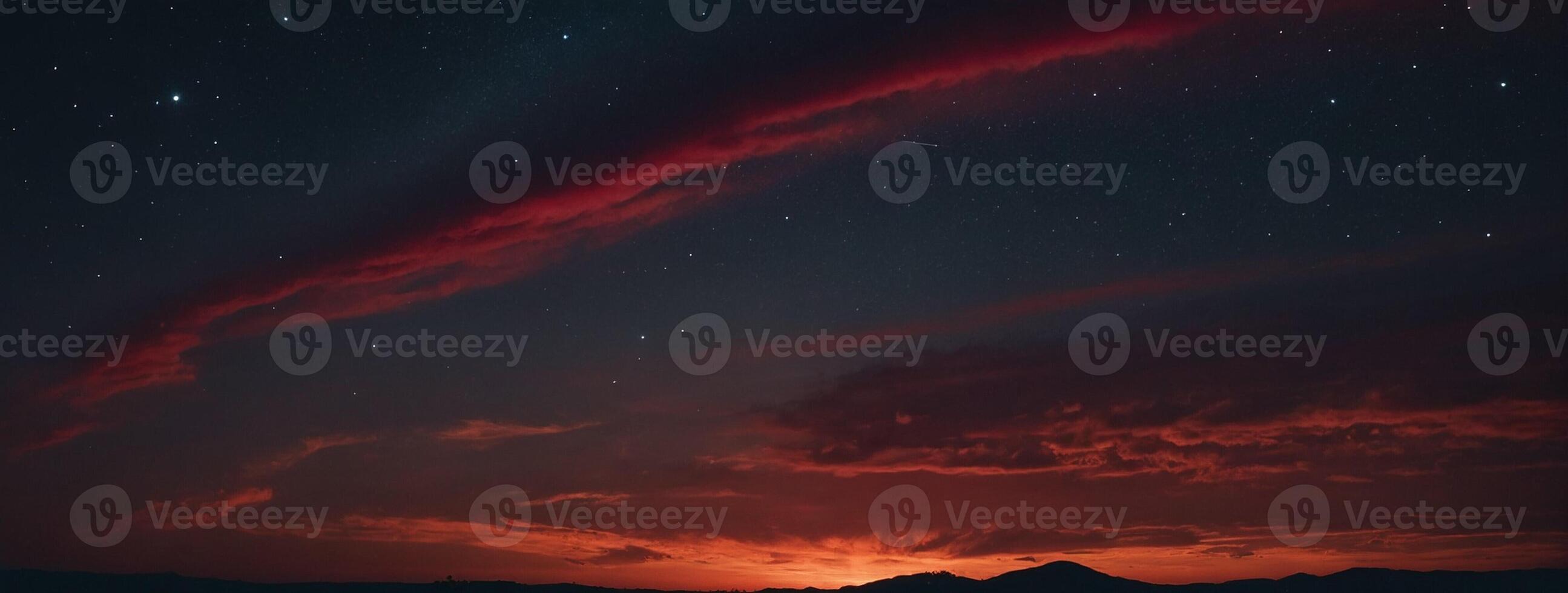 A red sky with clouds and a red cloud photo