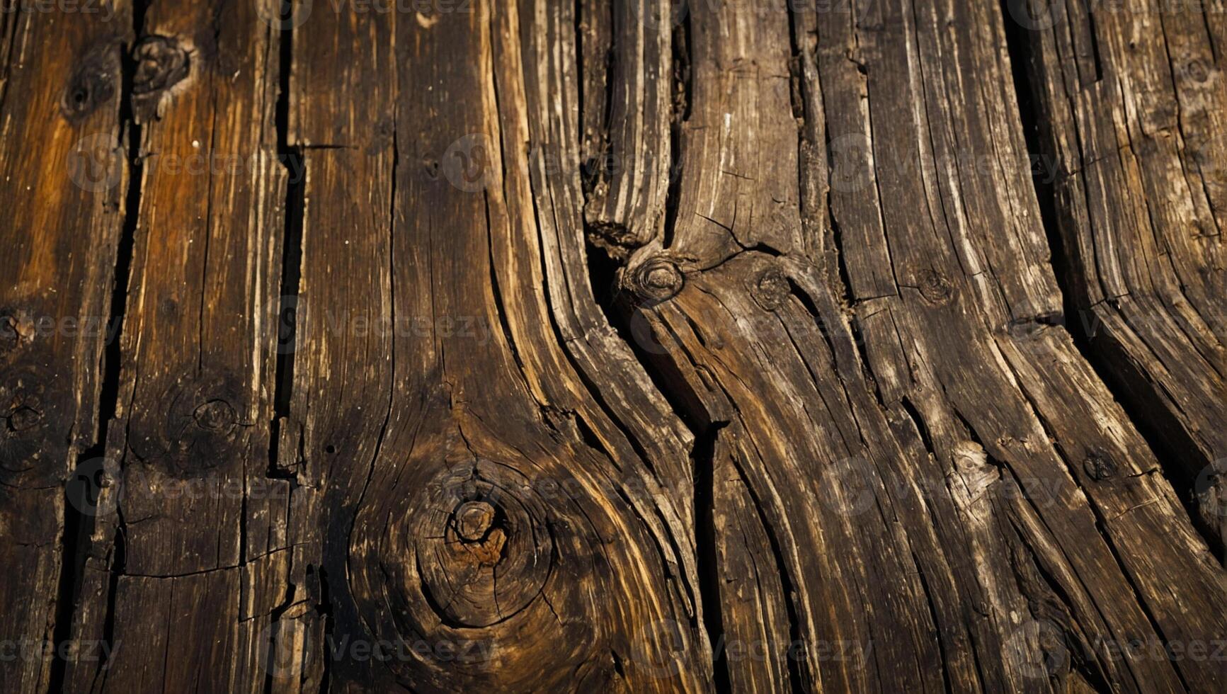 Close up of a wood panel with a knot pattern photo