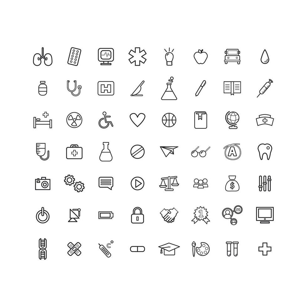 a collection of icons vector