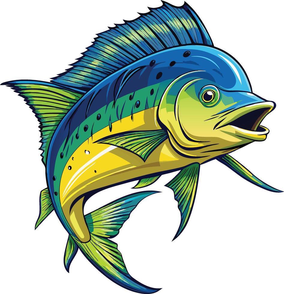 Barracuda mascot sticker design vector