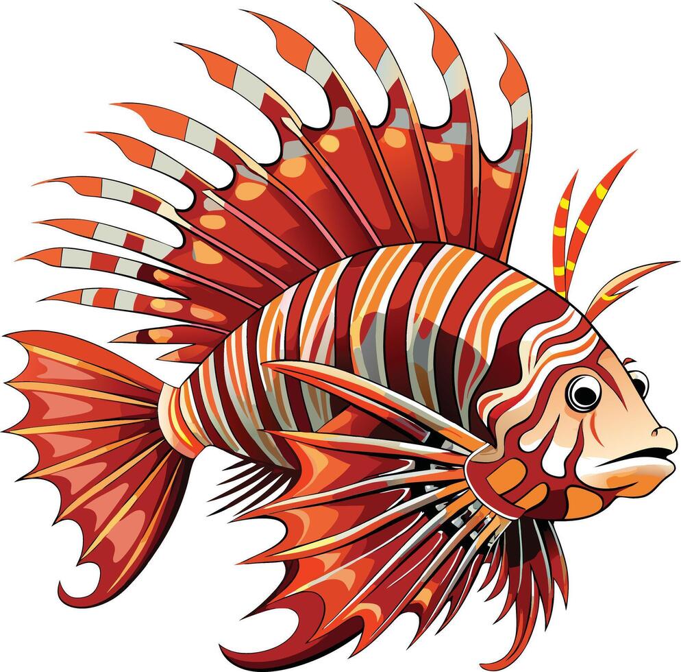 Halibut mascot sticker design vector