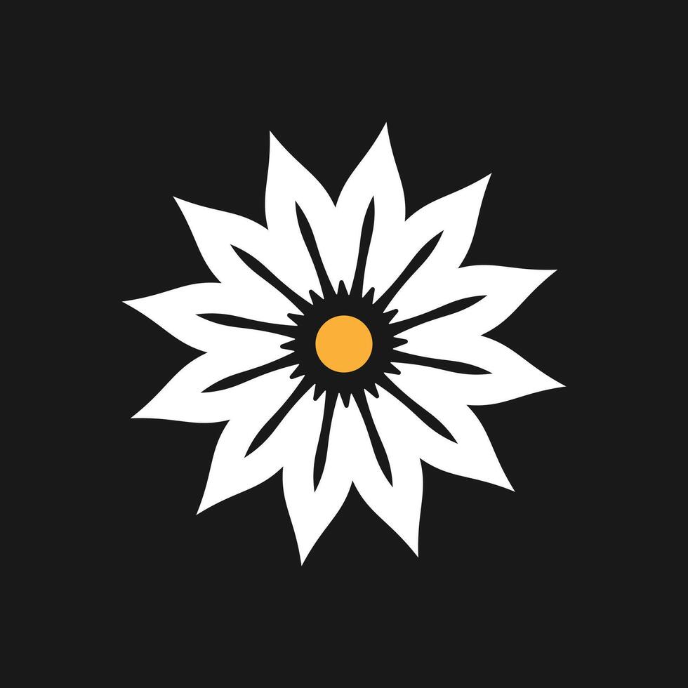 Modern Geometric Flower Logo Design, Luxury Geometric flower. vector