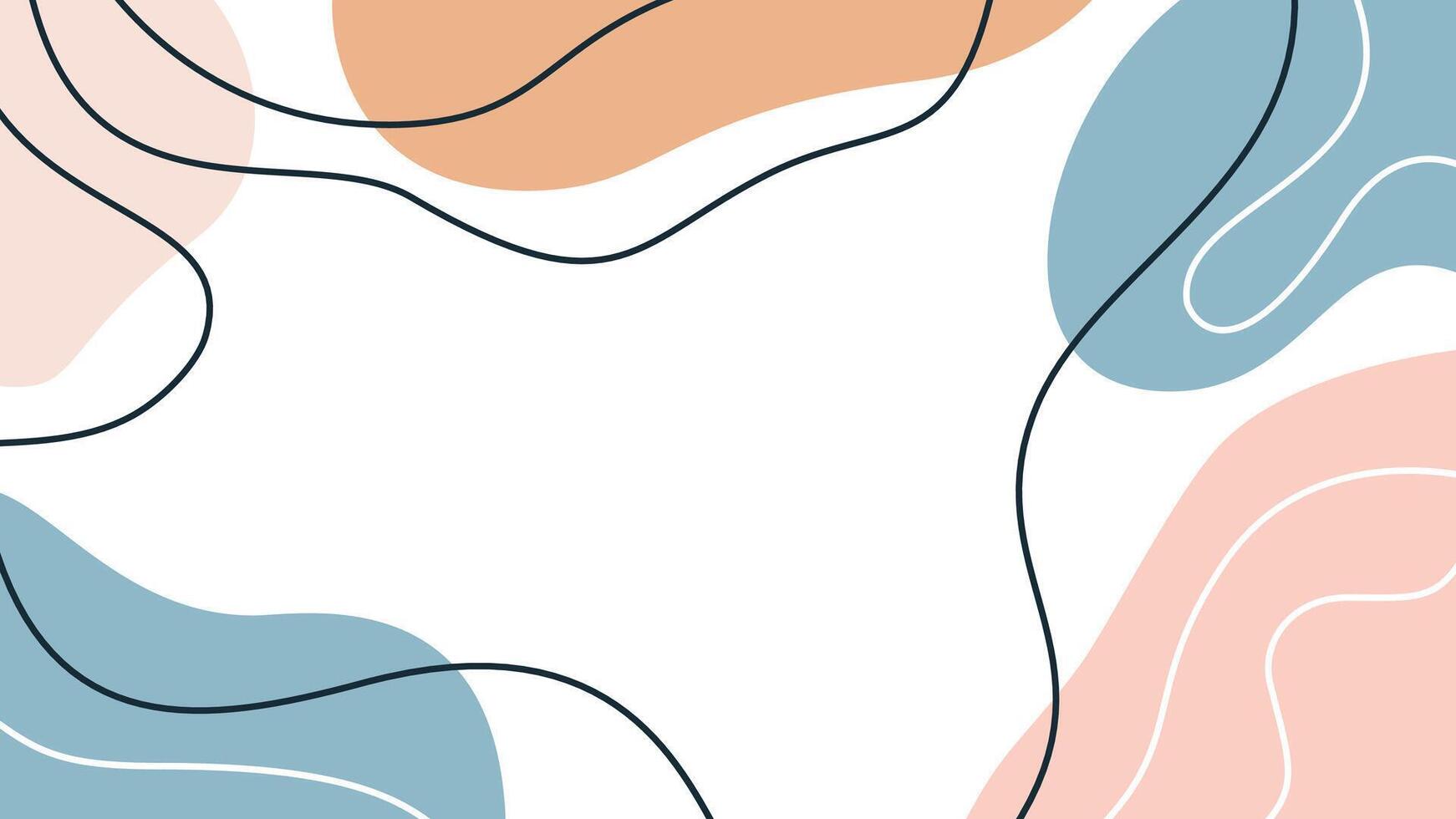 Abstract background with lines and curves vector