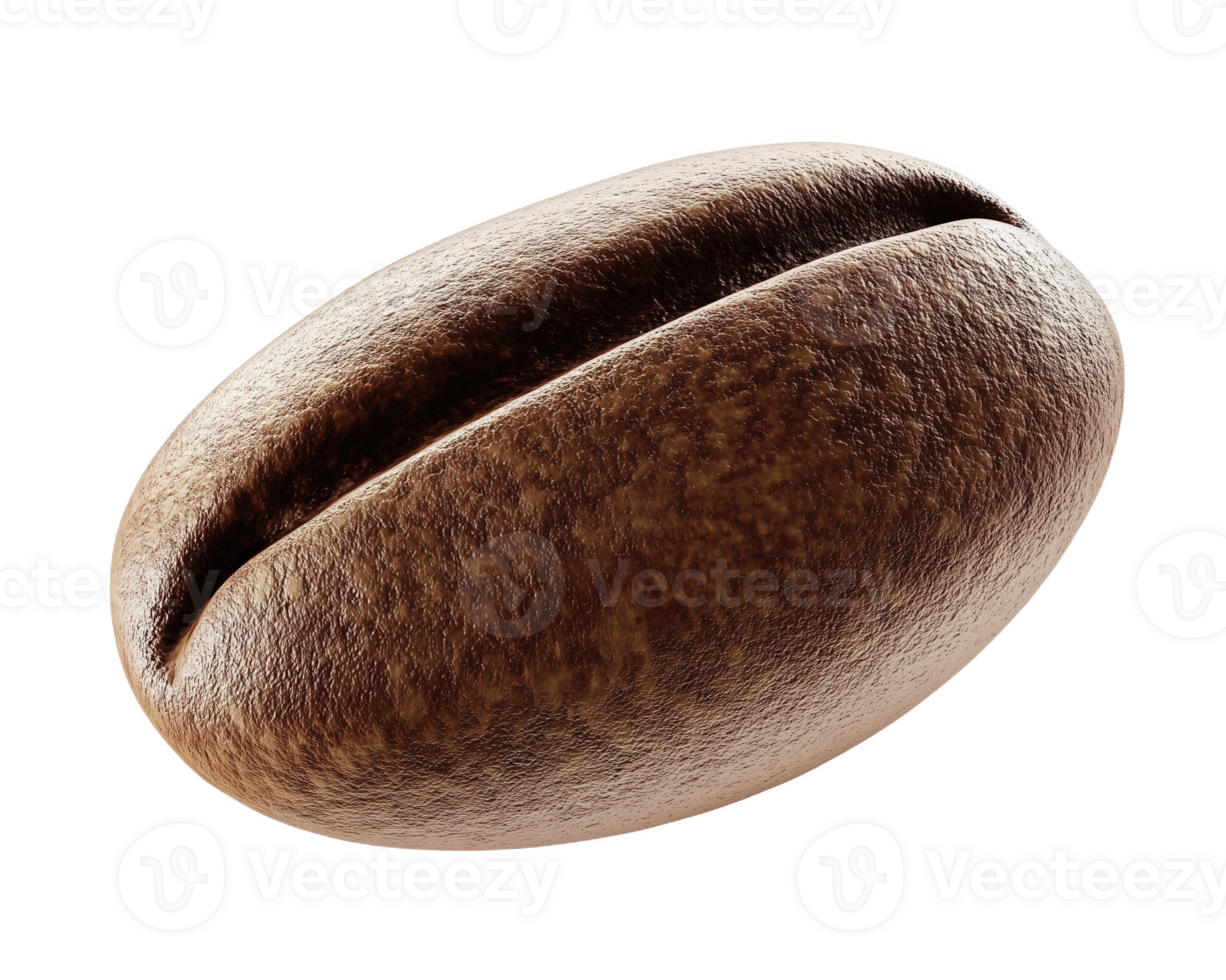 A whimsical coffee bean transformed with a cozy fur texture for imaginative designs png