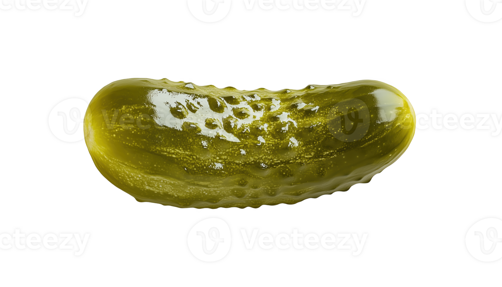A lone pickle sits elegantly , highlighting its color and texture png