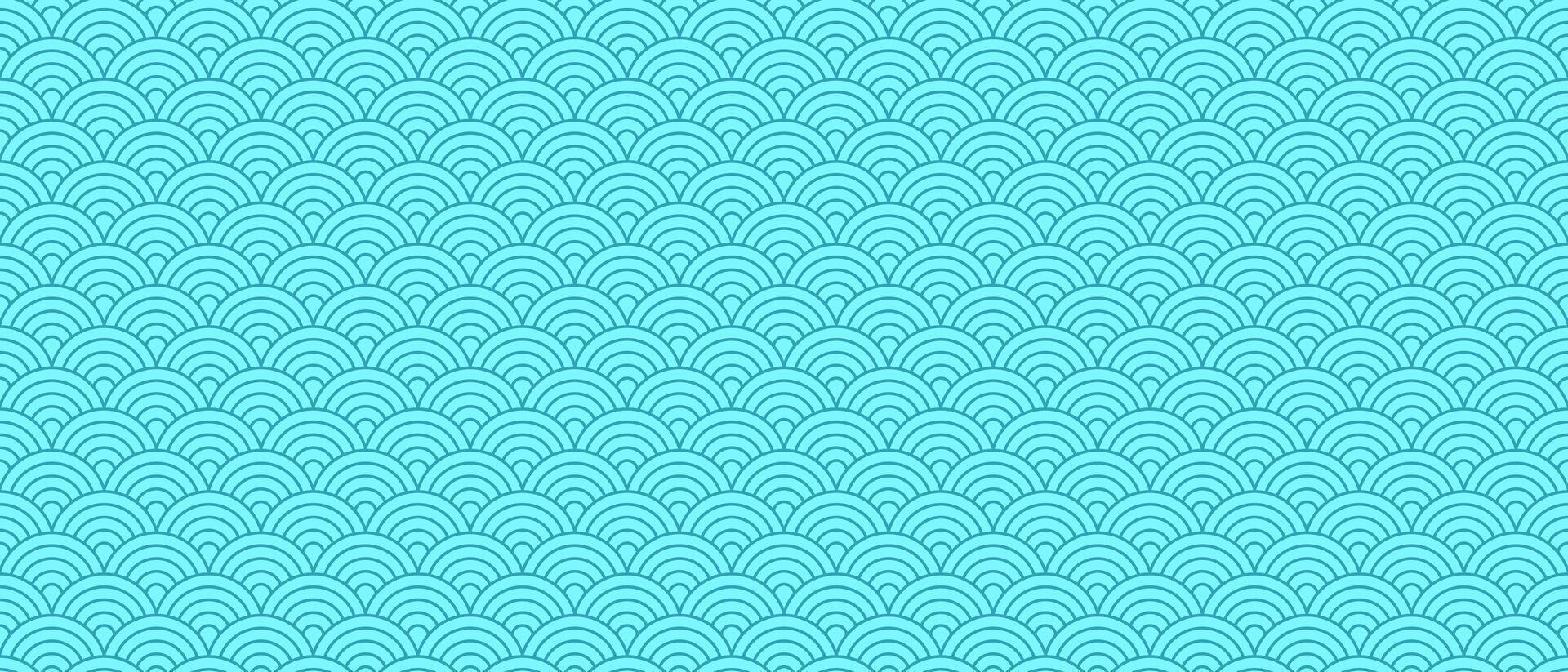 Colorful japanese linear wave pattern background vector