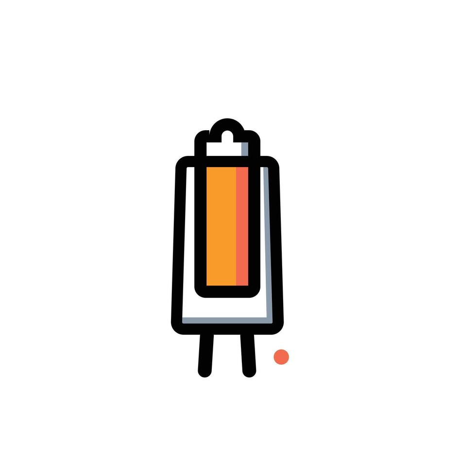 Board icon design with full color style with black lines, suitable for design drawings and design needs vector