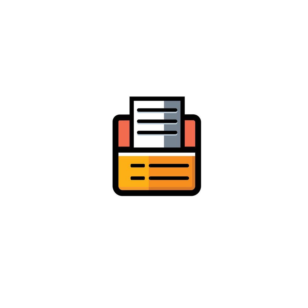 Book holder icon design with full color style with black lines, suitable for design images and design needs. vector