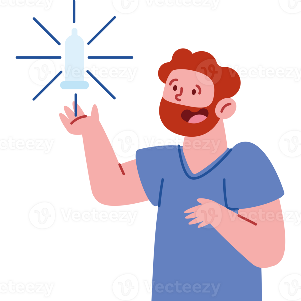 A man holding a light bulb with a beard png