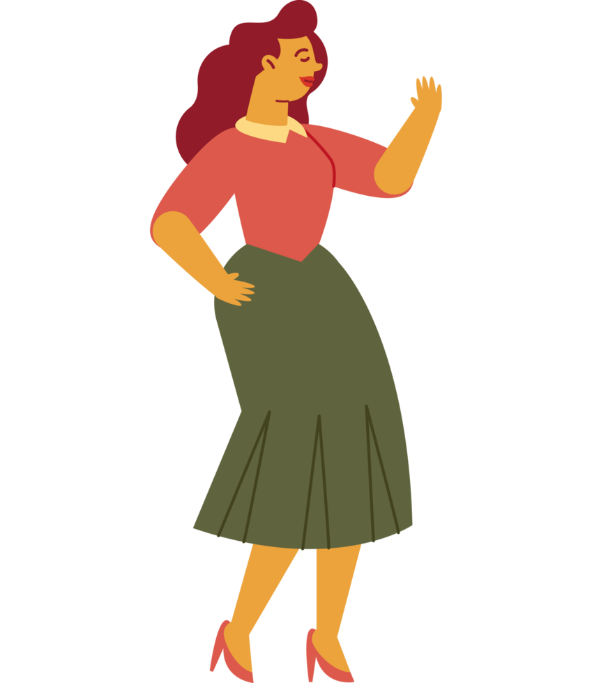 woman with a beautiful figure posing png