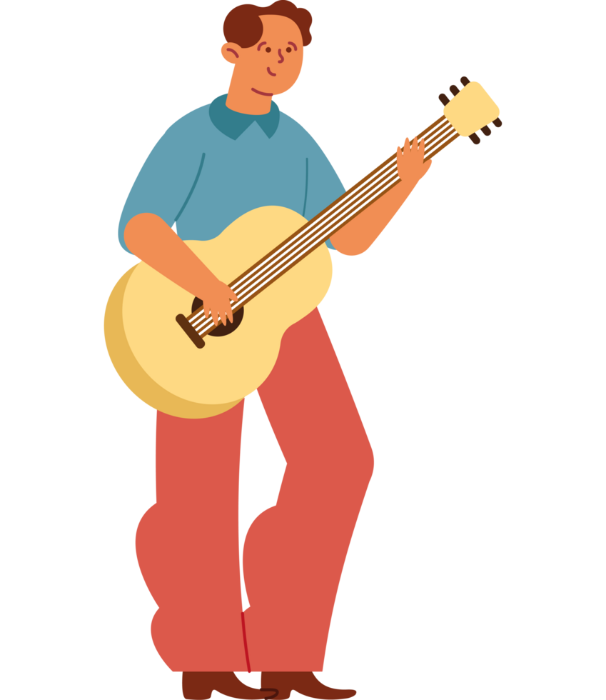 man playing in country music png