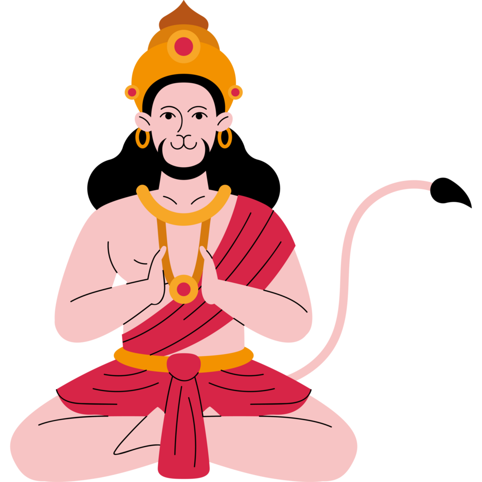 ancient indian hindu hanuman god png