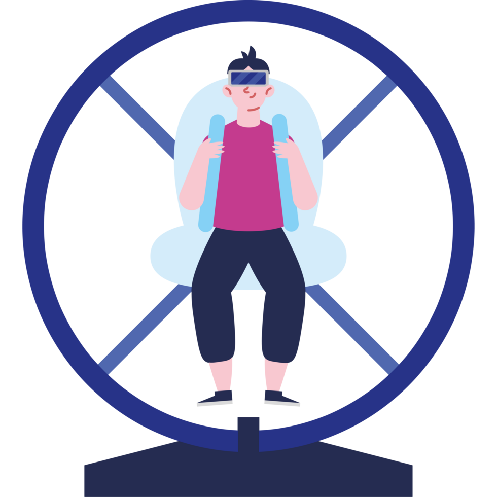 man in multiverse simulation experiences png