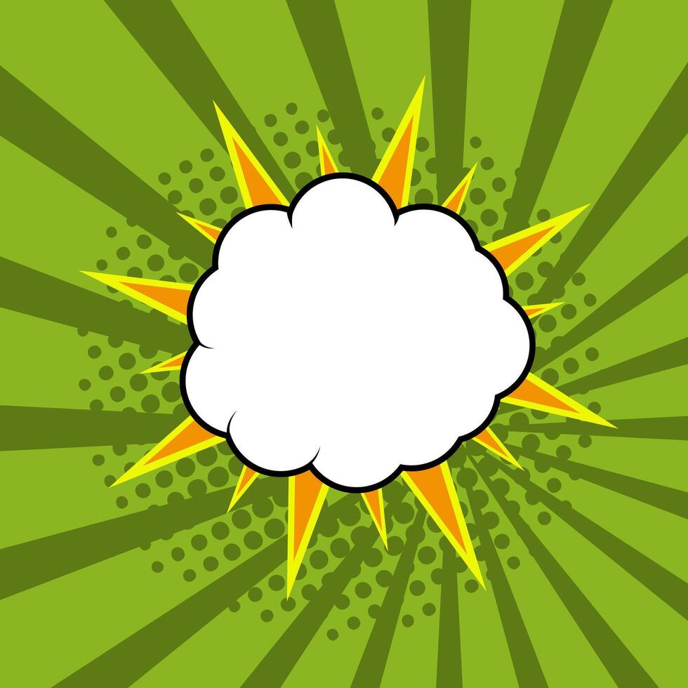 Comic speech bubble, comic background vector