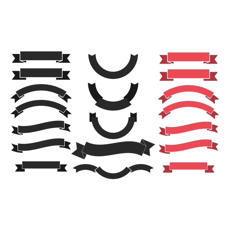 set of vintage ribbons and design elements. Design element for logo, label, emblem, badge, sign. vector