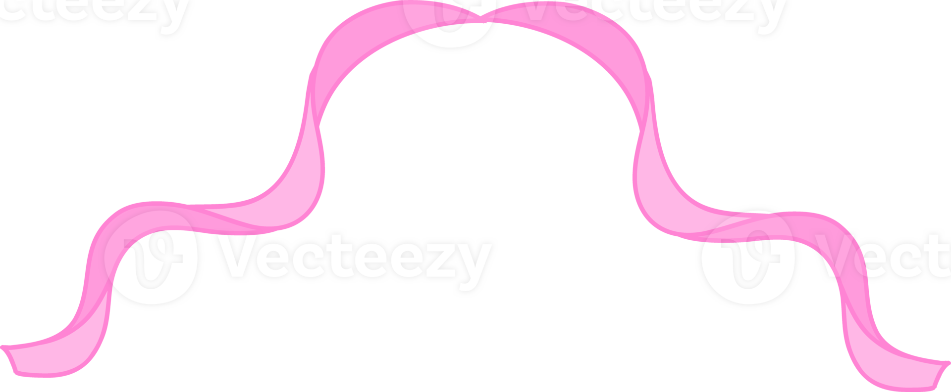 retro Pink bow ribbon border corner png