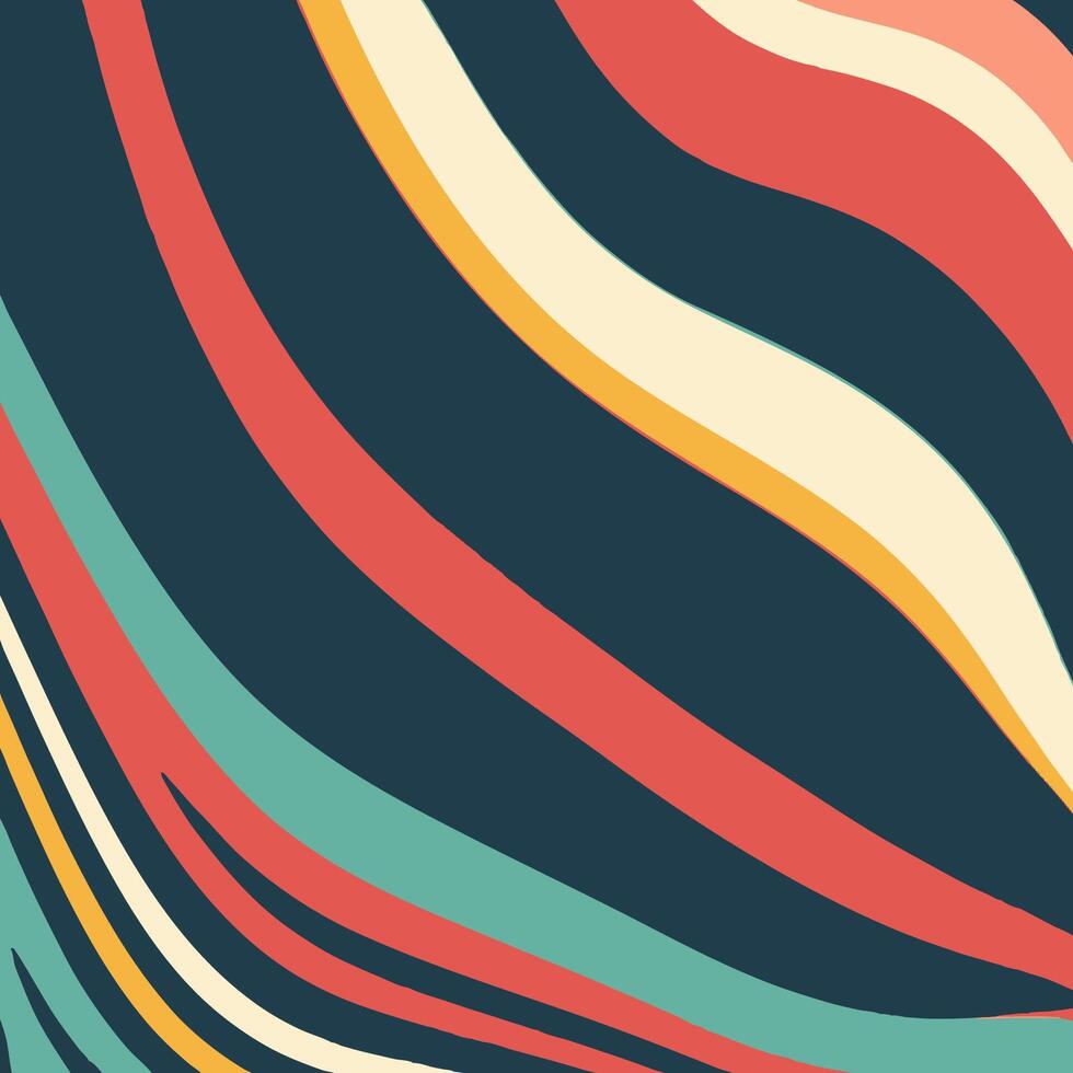 Retro abstract stripe background design vector