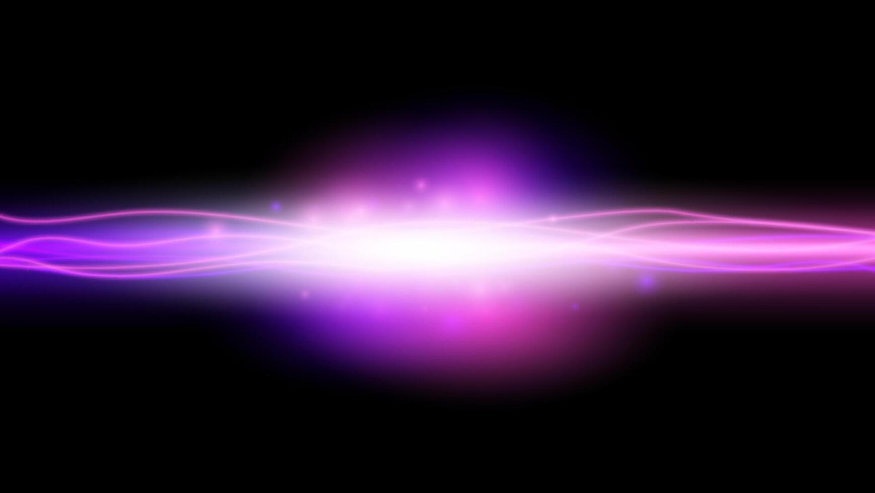 Futuristic neon light line trails with flash and neon glow and bokeh modern design element. High speed effect motion blur night lights.Purple glowing impulse cable lines. illustration vector