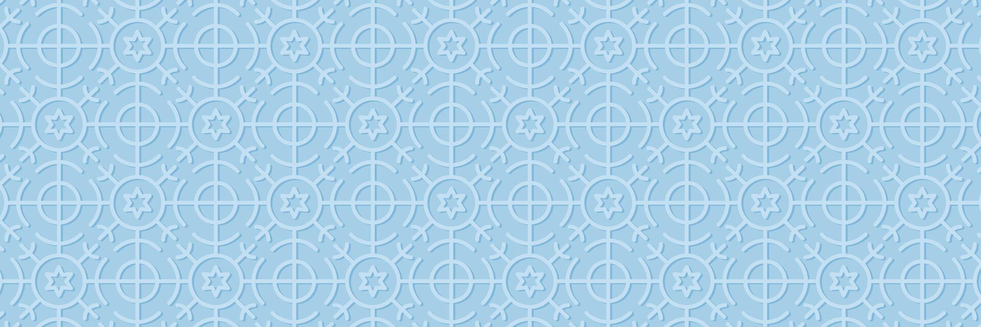 Blue Christmas background with Snow ornament pattern. banner template design, poster, social media, greeting card vector
