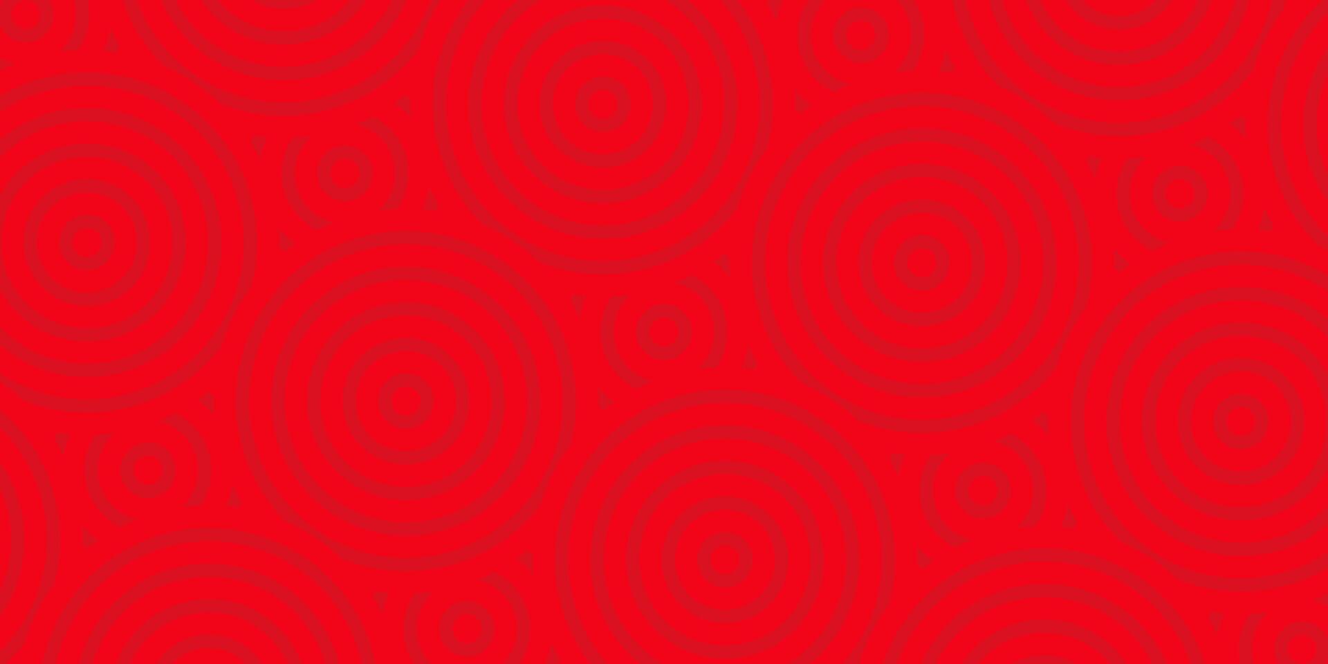 Chinese new year red background with circle pattern ornament. banner template design, poster, social media, greeting card vector