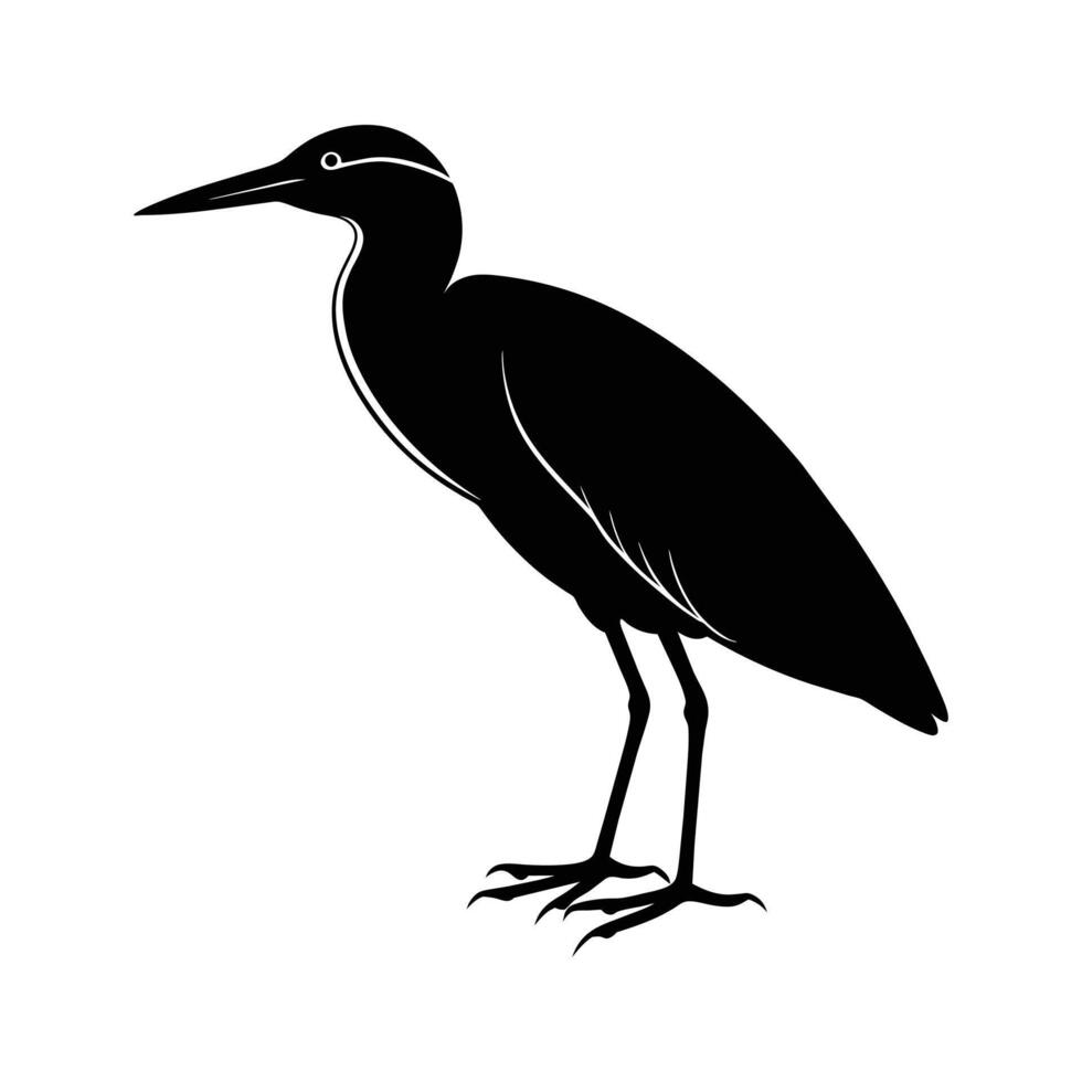 A Heron Logo Bird Icon Illustration vector