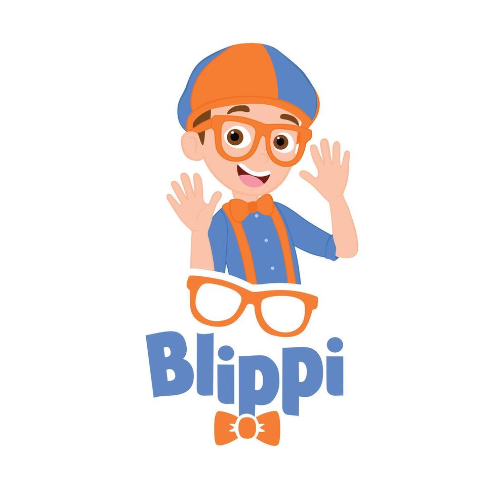 BLIPPI FUNNY CARTOON vector