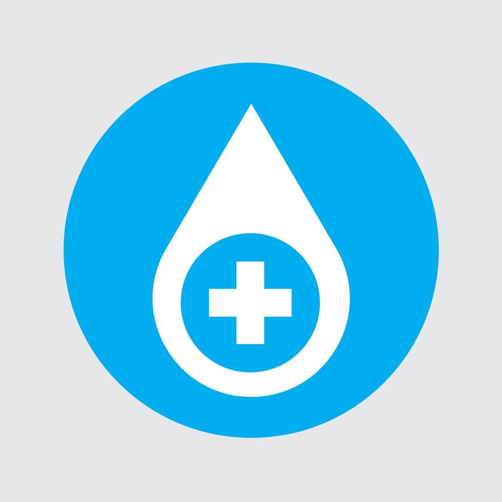 Hygienic and healthy water icon for drinking water vector