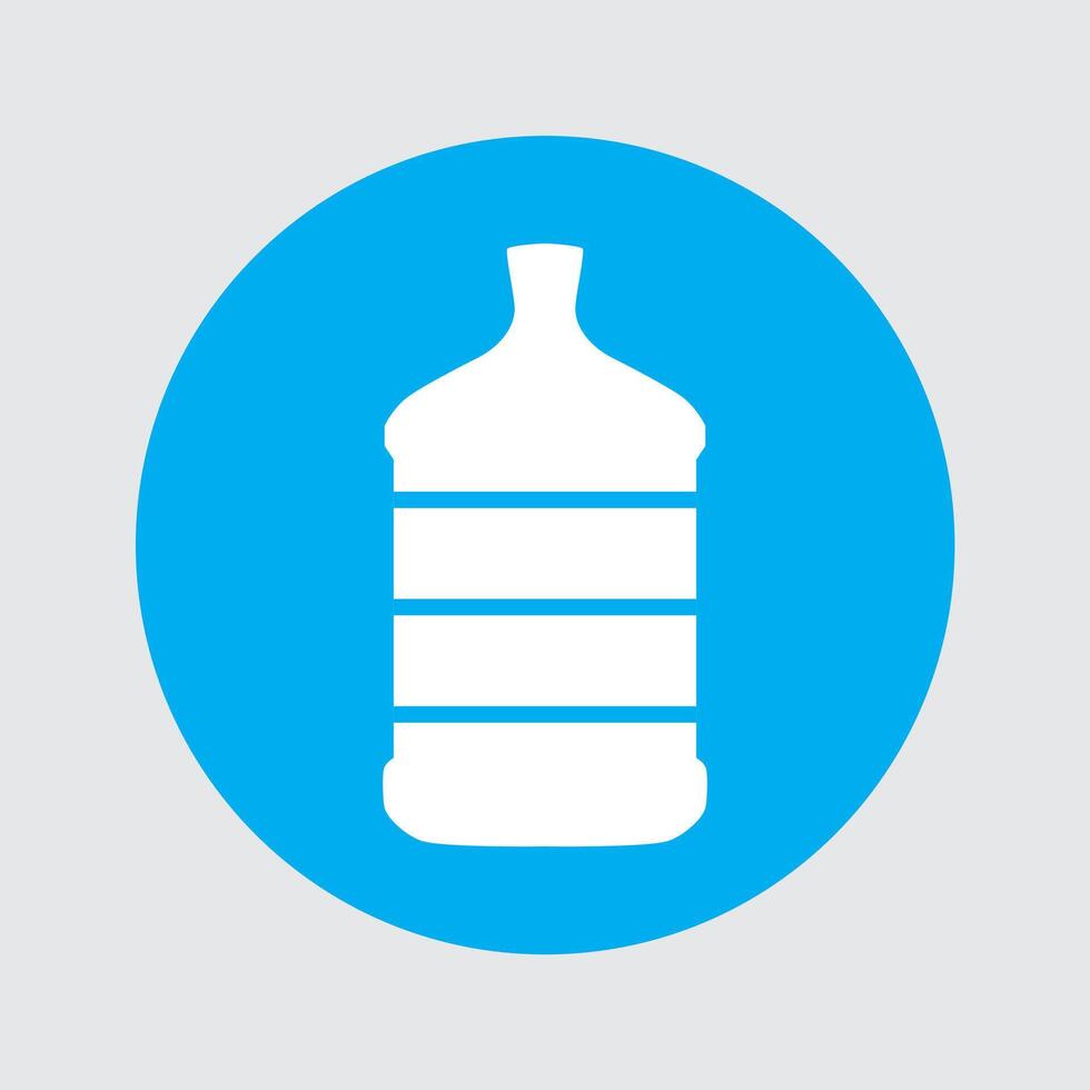 Drinking water gallon icon for button vector