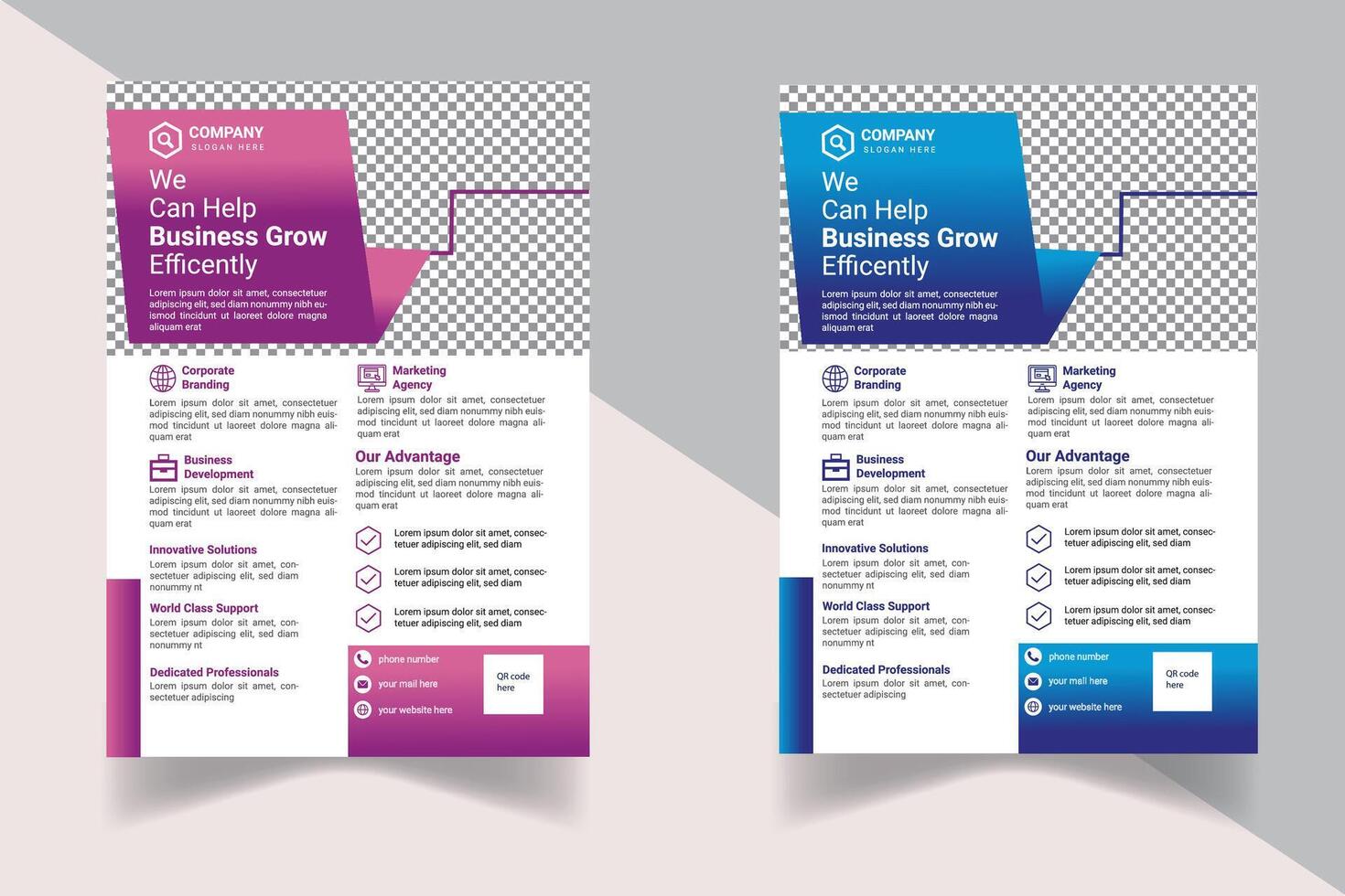 Creative Business flyer design template vector
