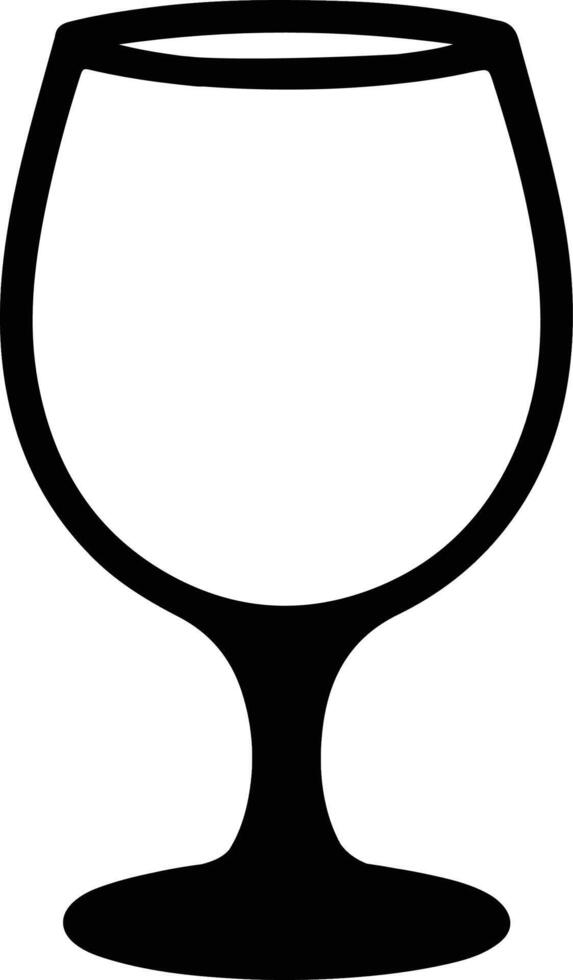 Stylish Wine glass illustration vector