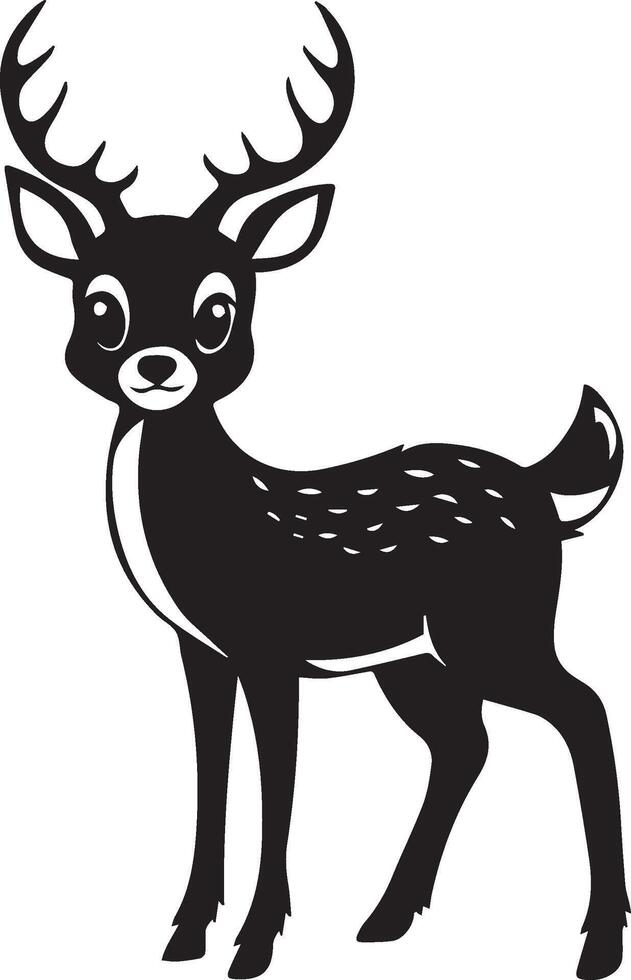 Stylish the deer illustration vector