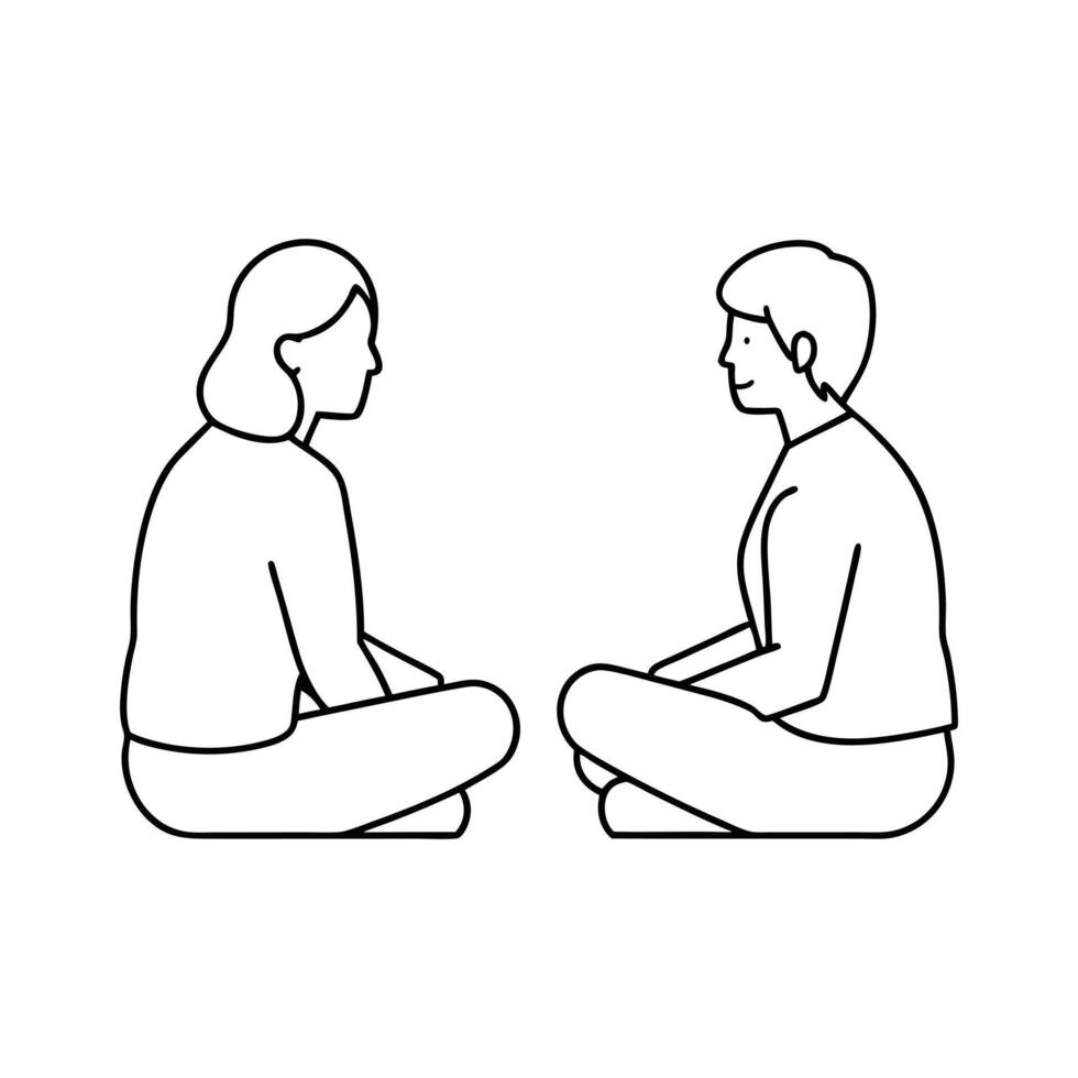 yoga and meditation vector