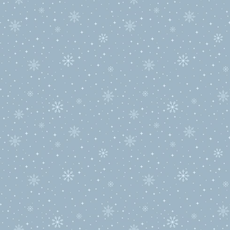 snowflakes seamless pattern Winter design on Christmas theme vector