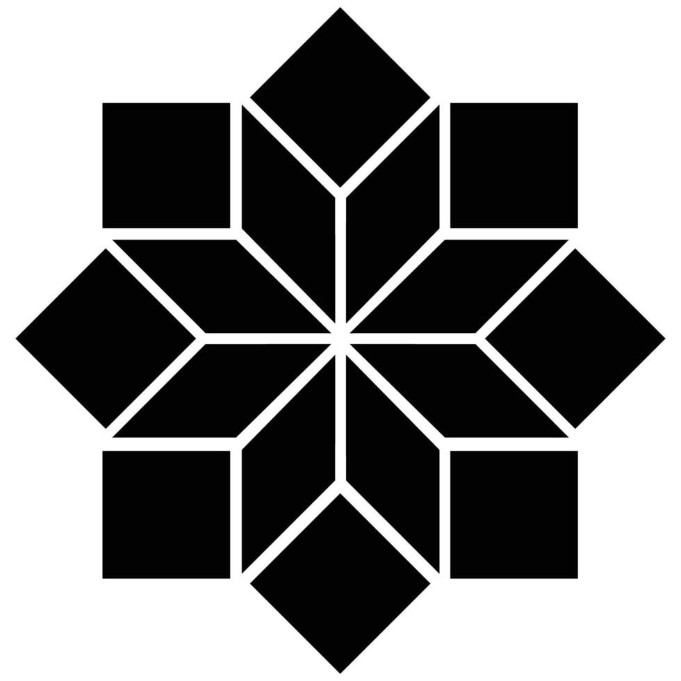Star shape Photo Collage Template Design vector