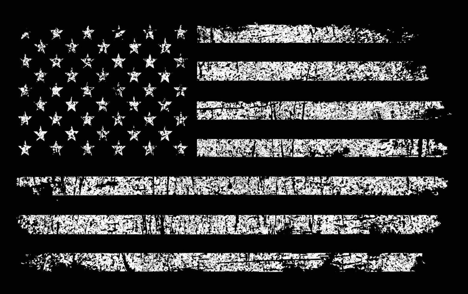 USA Distressed Flag Design. 4th Of July Flag vector