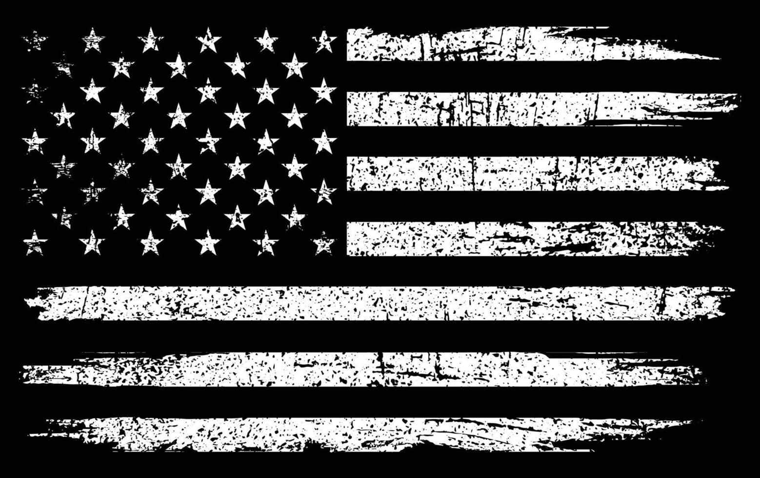 USA Vintage Flag. USA Distressed Flag. 4th Of July Flag vector