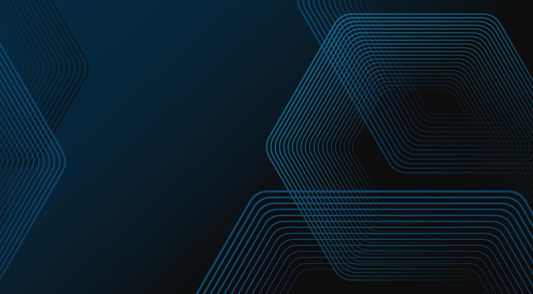 abstract blue lines on a black background vector