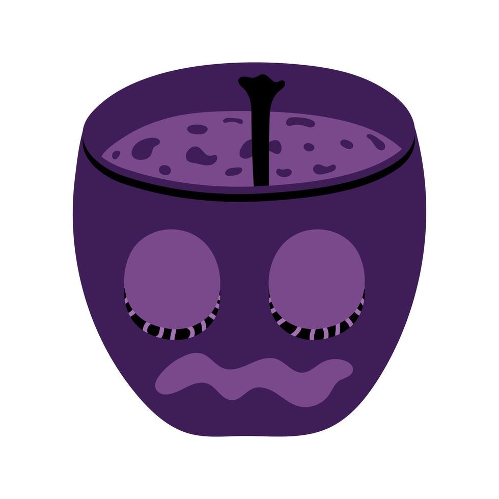 Happy Halloween day isolate element of skull. vector