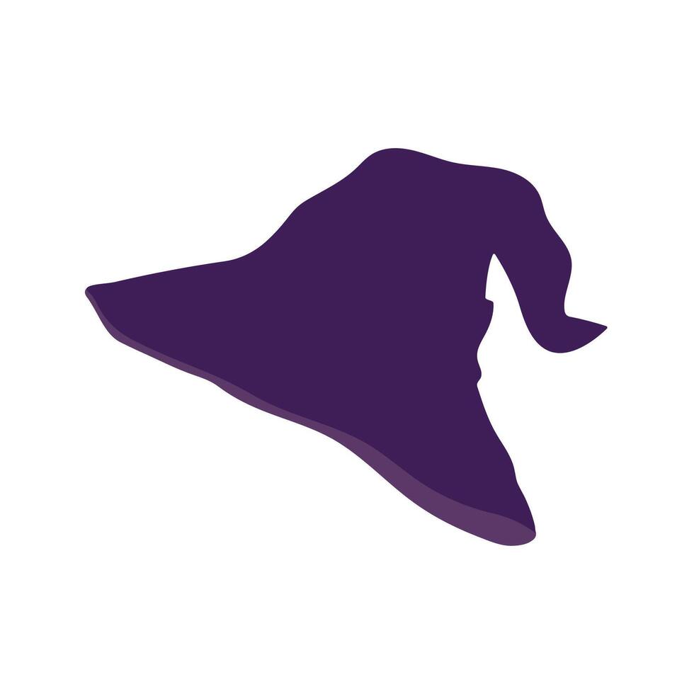 Happy Halloween day isolate element of hat. vector