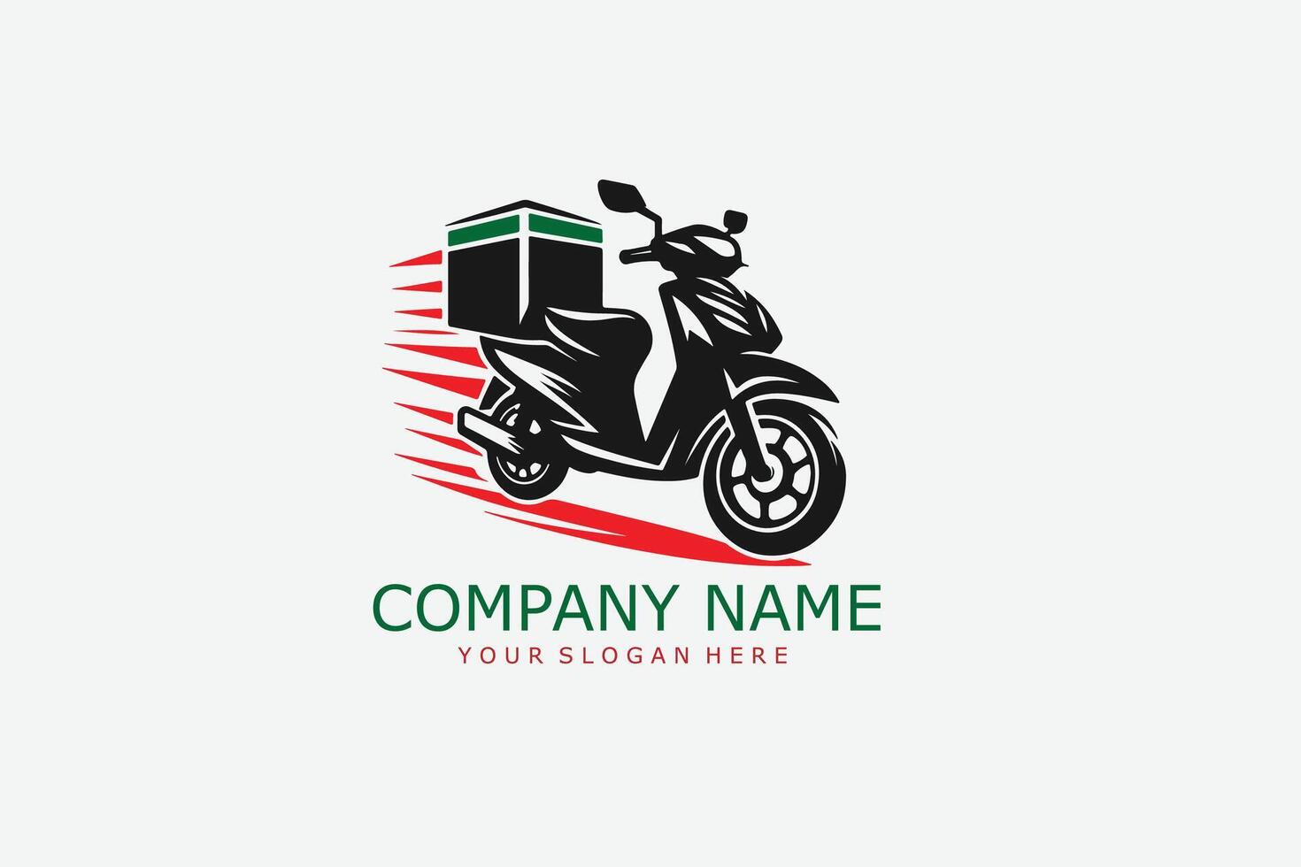 A logo for a delivery company vector