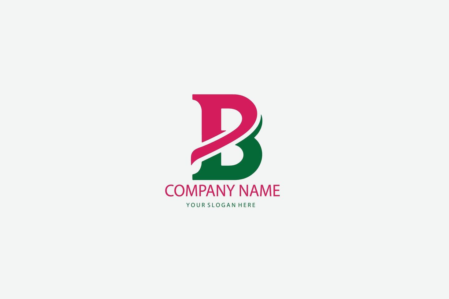 A logo for a company that is made up of the letter b vector
