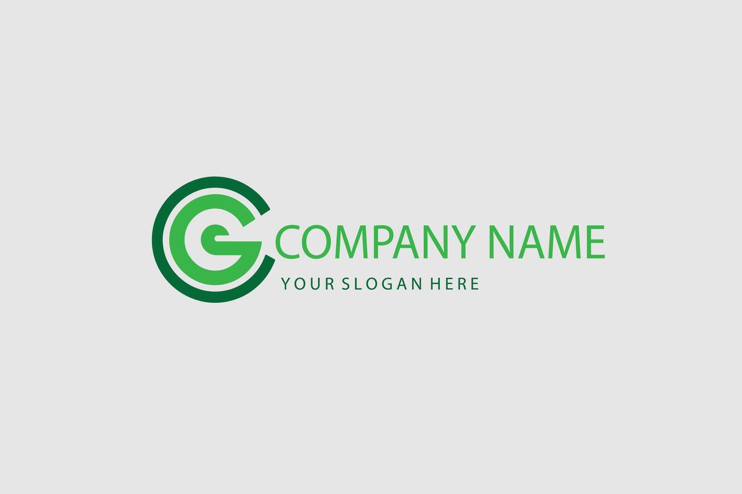 Green logo design template vector