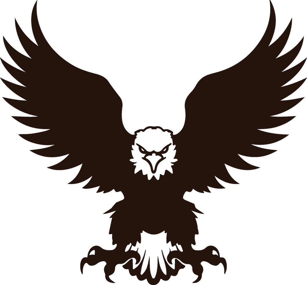 eagle with wings vector
